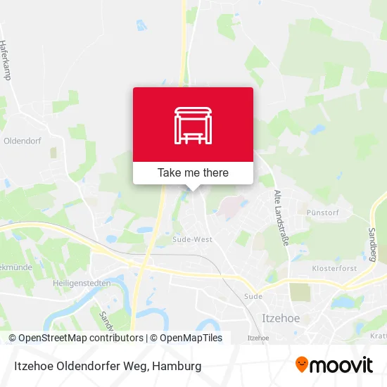 Карта Itzehoe Oldendorfer Weg