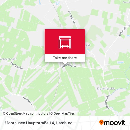 Moorhusen Hauptstraße 14 map