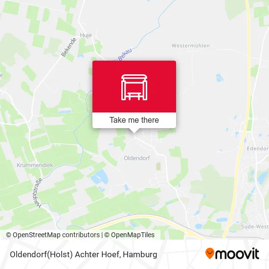 Карта Oldendorf(Holst) Achter Hoef