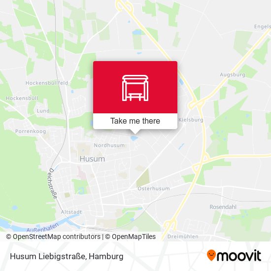 Husum Liebigstraße map