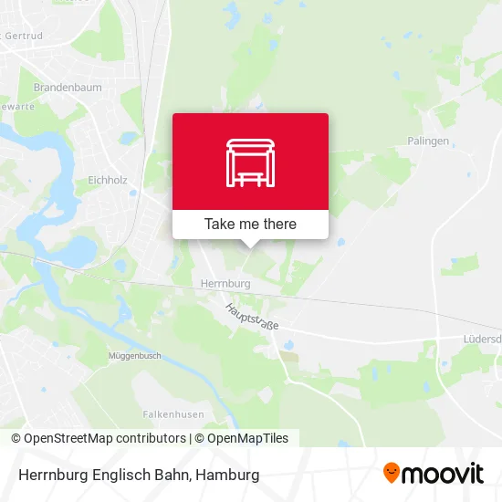 Карта Herrnburg Englisch Bahn