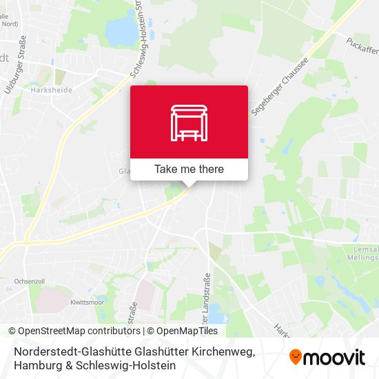 Norderstedt-Glashütte Glashütter Kirchenweg map