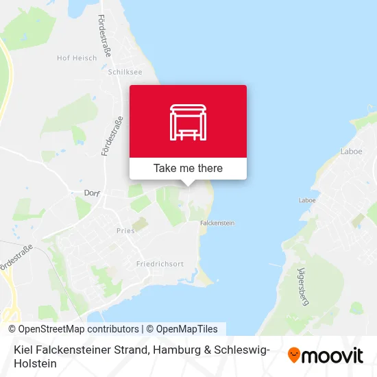 Kiel Falckensteiner Strand map