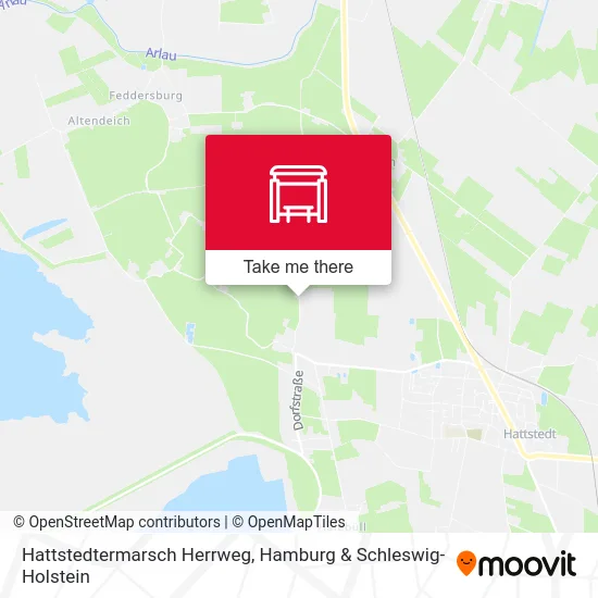 Карта Hattstedtermarsch Herrweg