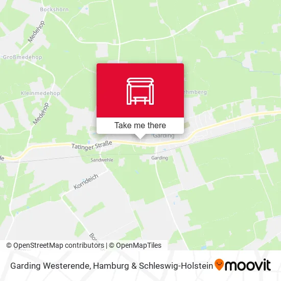 Карта Garding Westerende