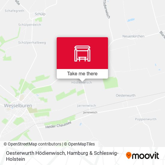 Oesterwurth Hödienwisch map