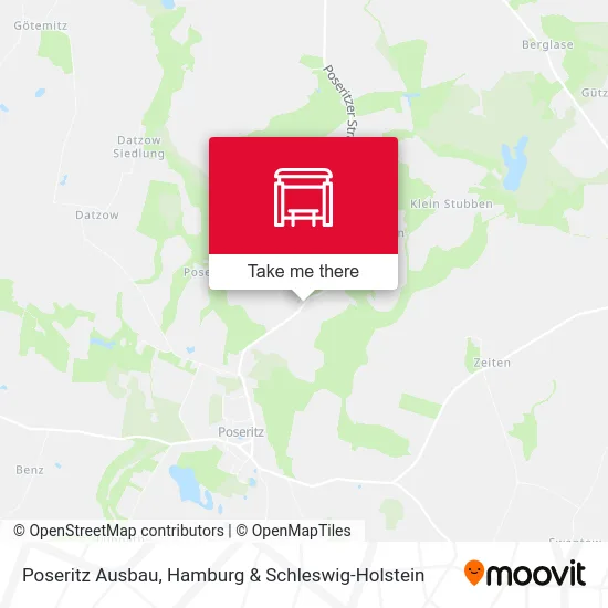 Карта Poseritz Ausbau
