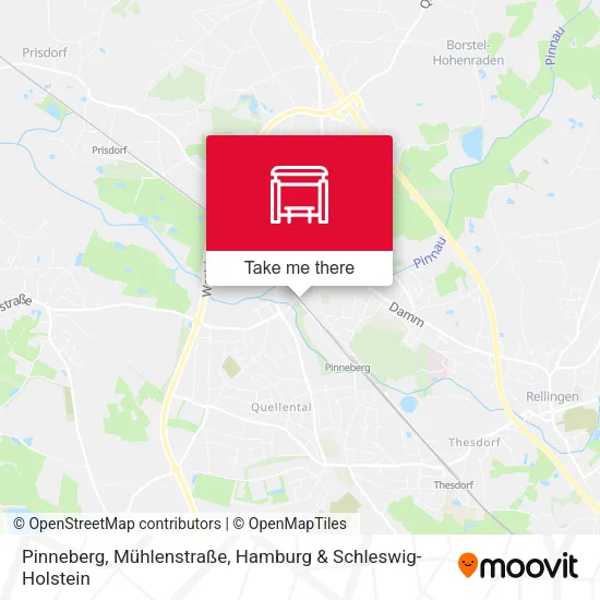 Карта Pinneberg, Mühlenstraße