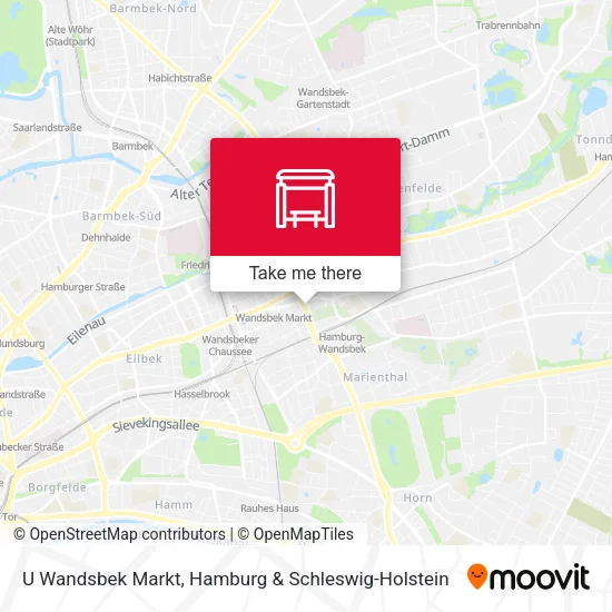 Карта U Wandsbek Markt