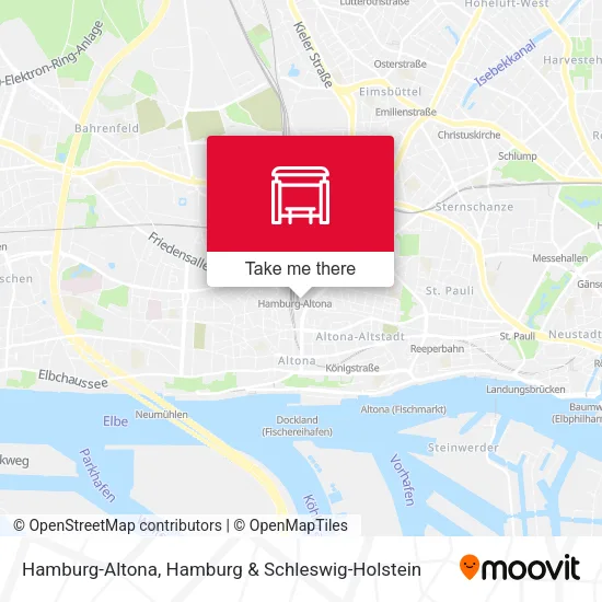 Hamburg-Altona map