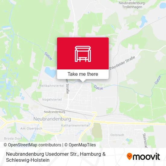 Карта Neubrandenburg Usedomer Str.