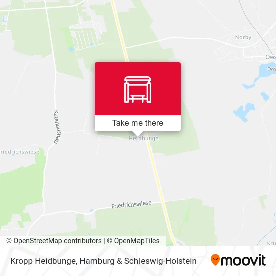 Карта Kropp Heidbunge