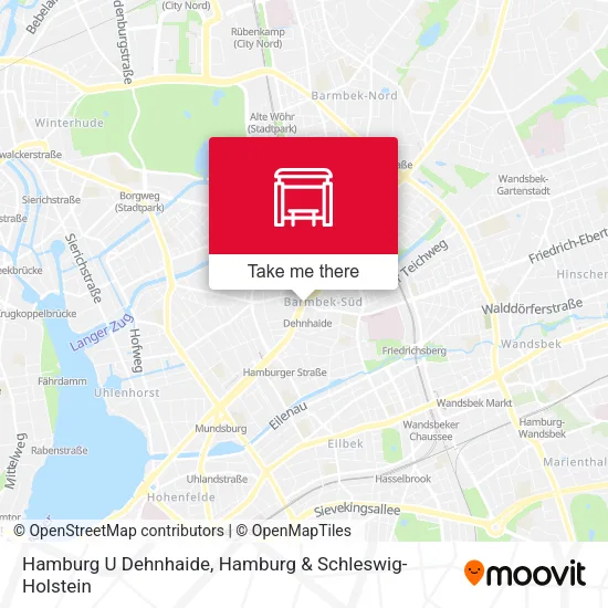 Карта Hamburg U Dehnhaide