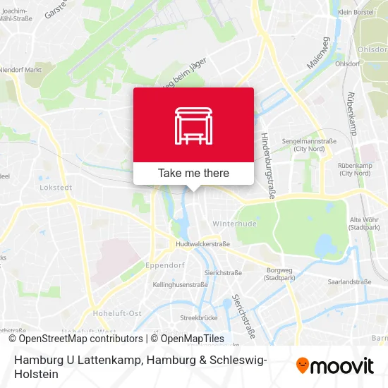 Карта Hamburg U Lattenkamp