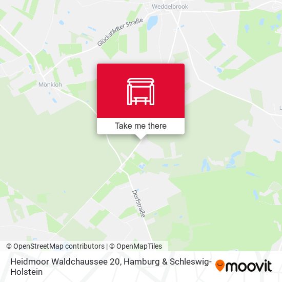 Heidmoor Waldchaussee 20 map