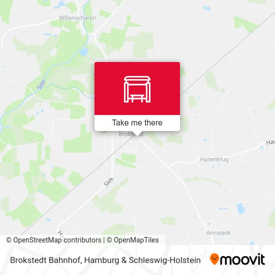 Карта Brokstedt Bahnhof