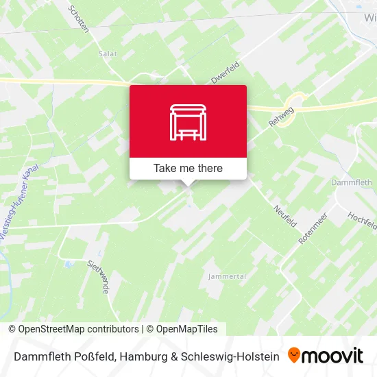 Карта Dammfleth Poßfeld