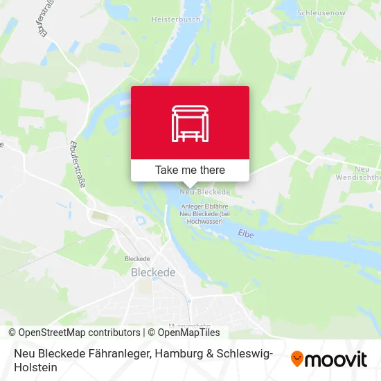 Карта Neu Bleckede Fähranleger