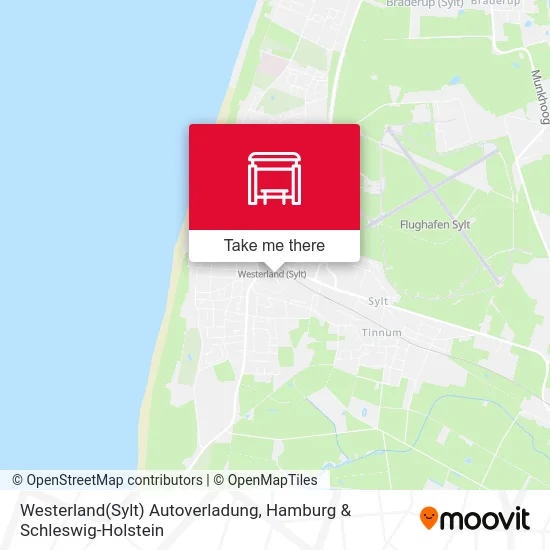 Карта Westerland(Sylt) Autoverladung