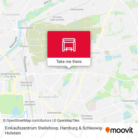 Einkaufszentrum Steilshoop map