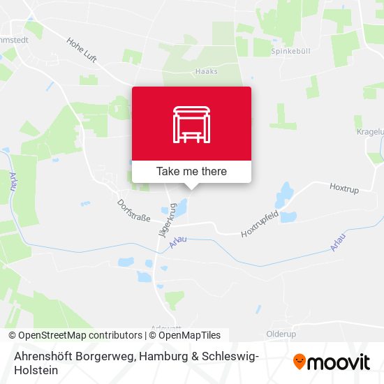 Ahrenshöft Borgerweg map