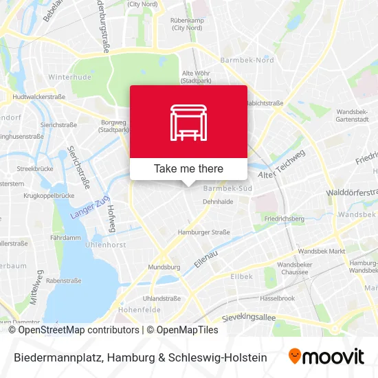 Карта Biedermannplatz