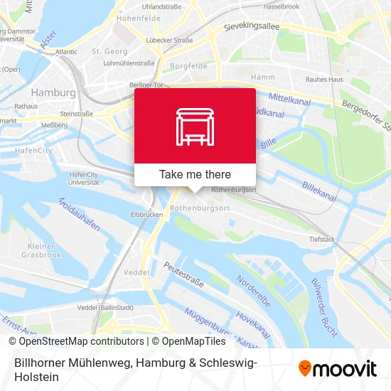 Карта Billhorner Mühlenweg