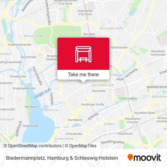 Карта Biedermannplatz