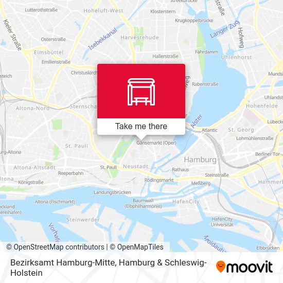 Карта Bezirksamt Hamburg-Mitte