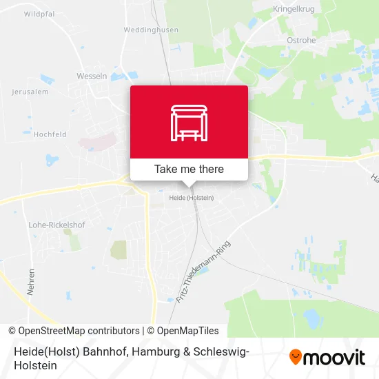Карта Heide(Holst) Bahnhof