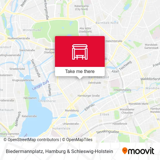 Карта Biedermannplatz