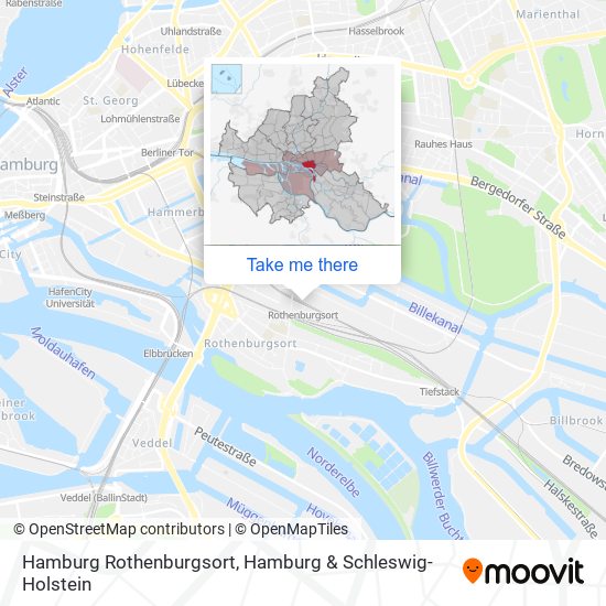 Hamburg Rothenburgsort map