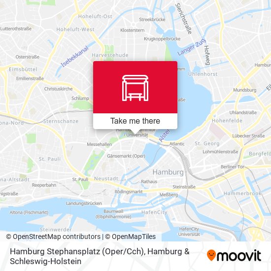 Hamburg Stephansplatz (Oper / Cch) map