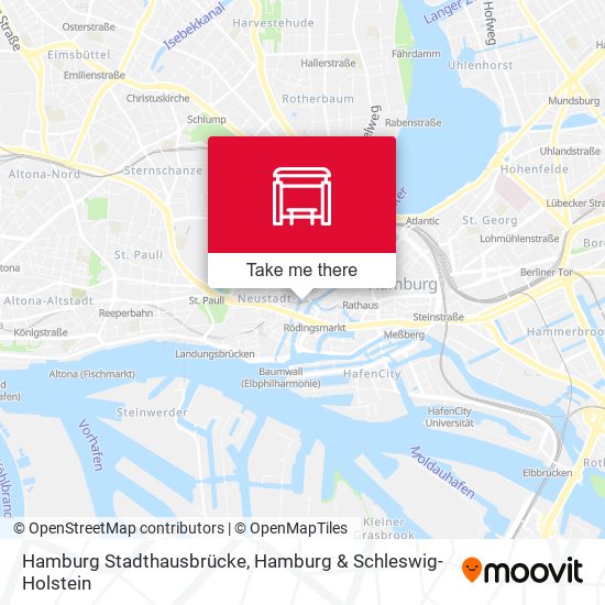 Hamburg Stadthausbrücke map