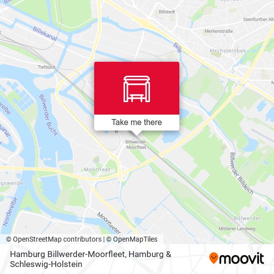 Hamburg Billwerder-Moorfleet map