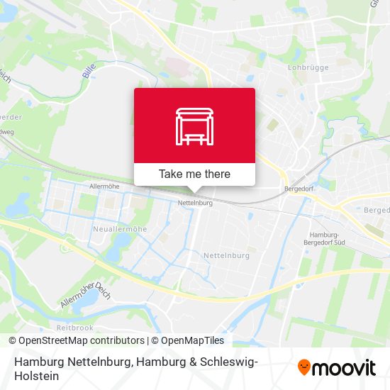 Hamburg Nettelnburg map