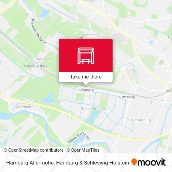 Карта Hamburg Allermöhe
