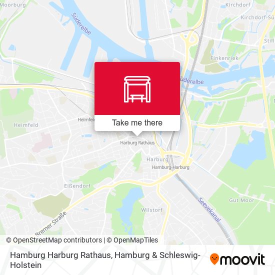 Hamburg Harburg Rathaus map