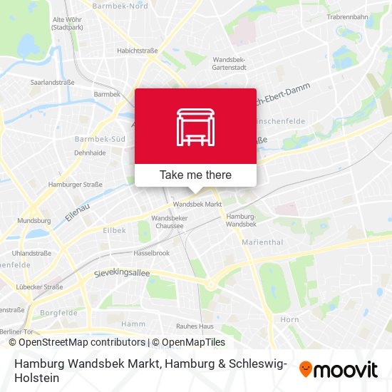 Hamburg Wandsbek Markt map