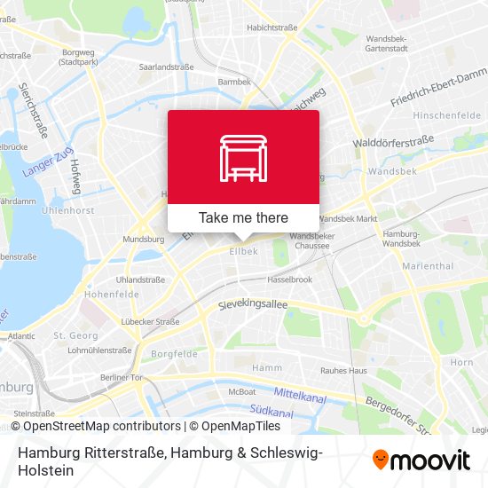 Hamburg Ritterstraße map