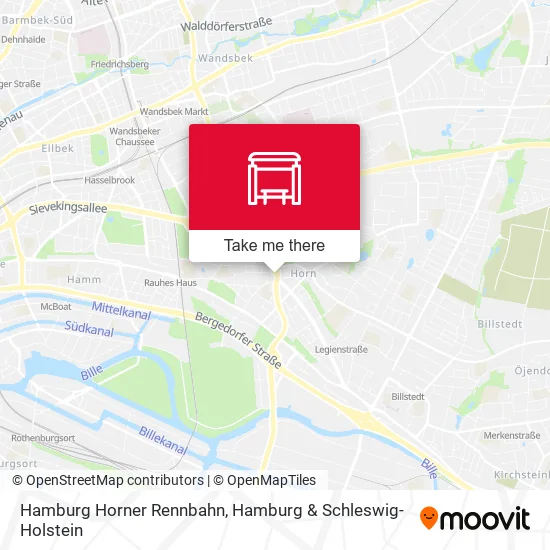 Карта Hamburg Horner Rennbahn