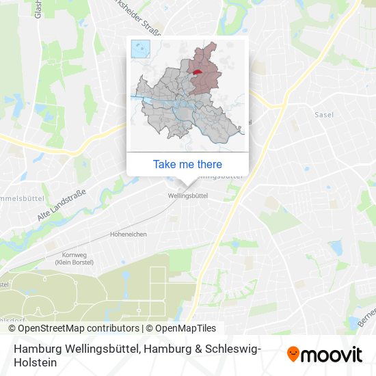 Hamburg Wellingsbüttel map