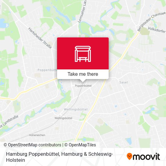 Hamburg Poppenbüttel map