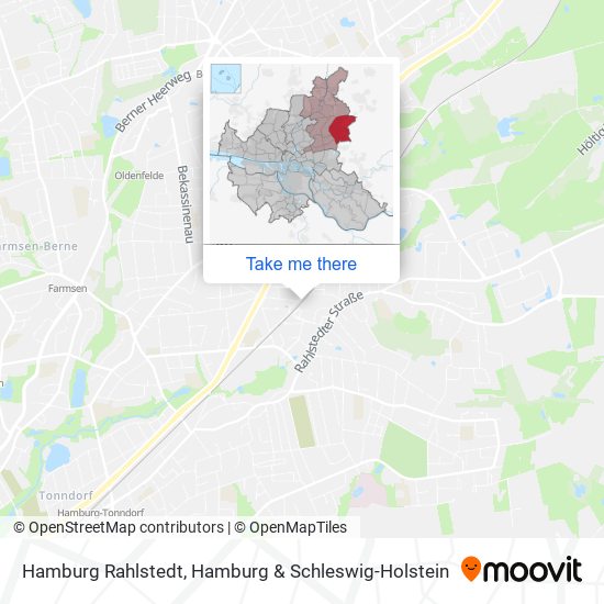 Hamburg Rahlstedt map