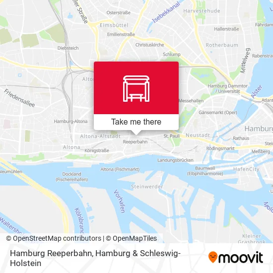 Карта Hamburg Reeperbahn