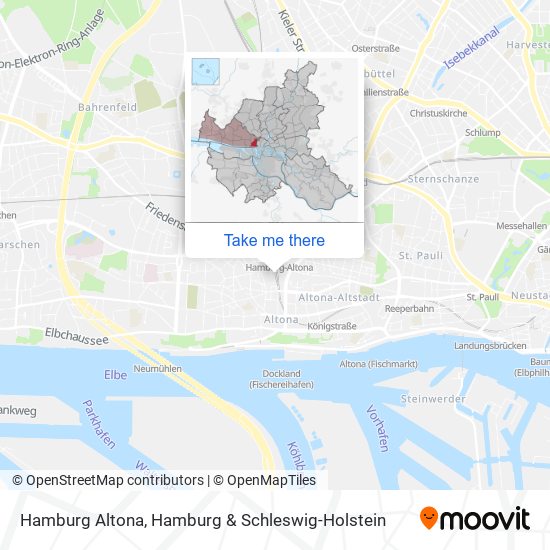 Hamburg Altona map