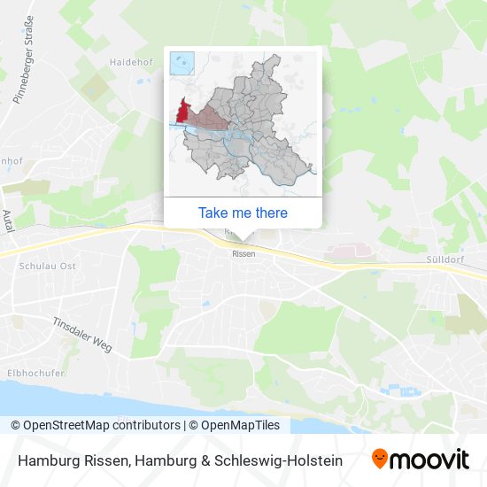 Hamburg Rissen map