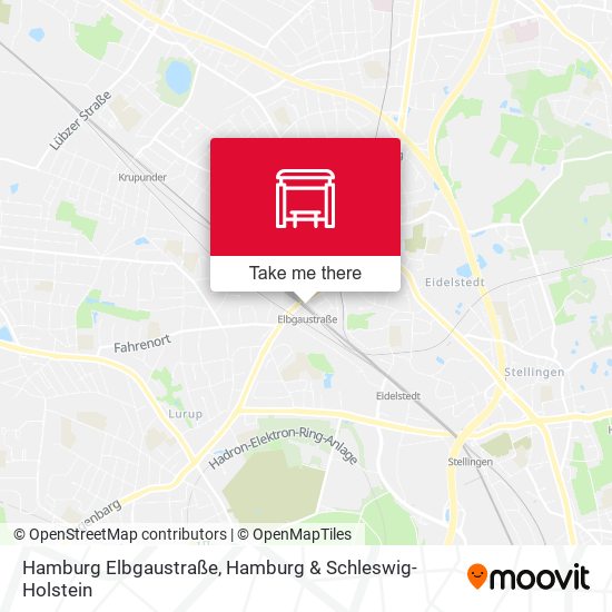 Hamburg Elbgaustraße map