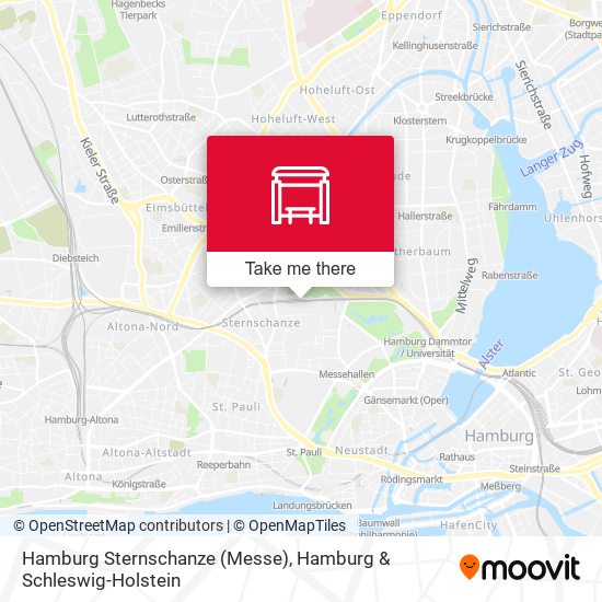 Hamburg Sternschanze (Messe) map