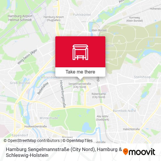 Hamburg Sengelmannstraße (City Nord) map
